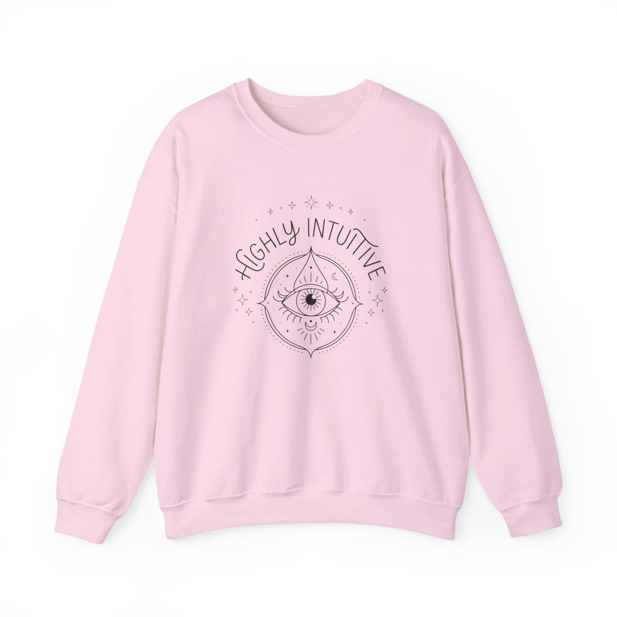 Highly Intuitive Crewneck Sweatshirt — Mystic Eye Graphic