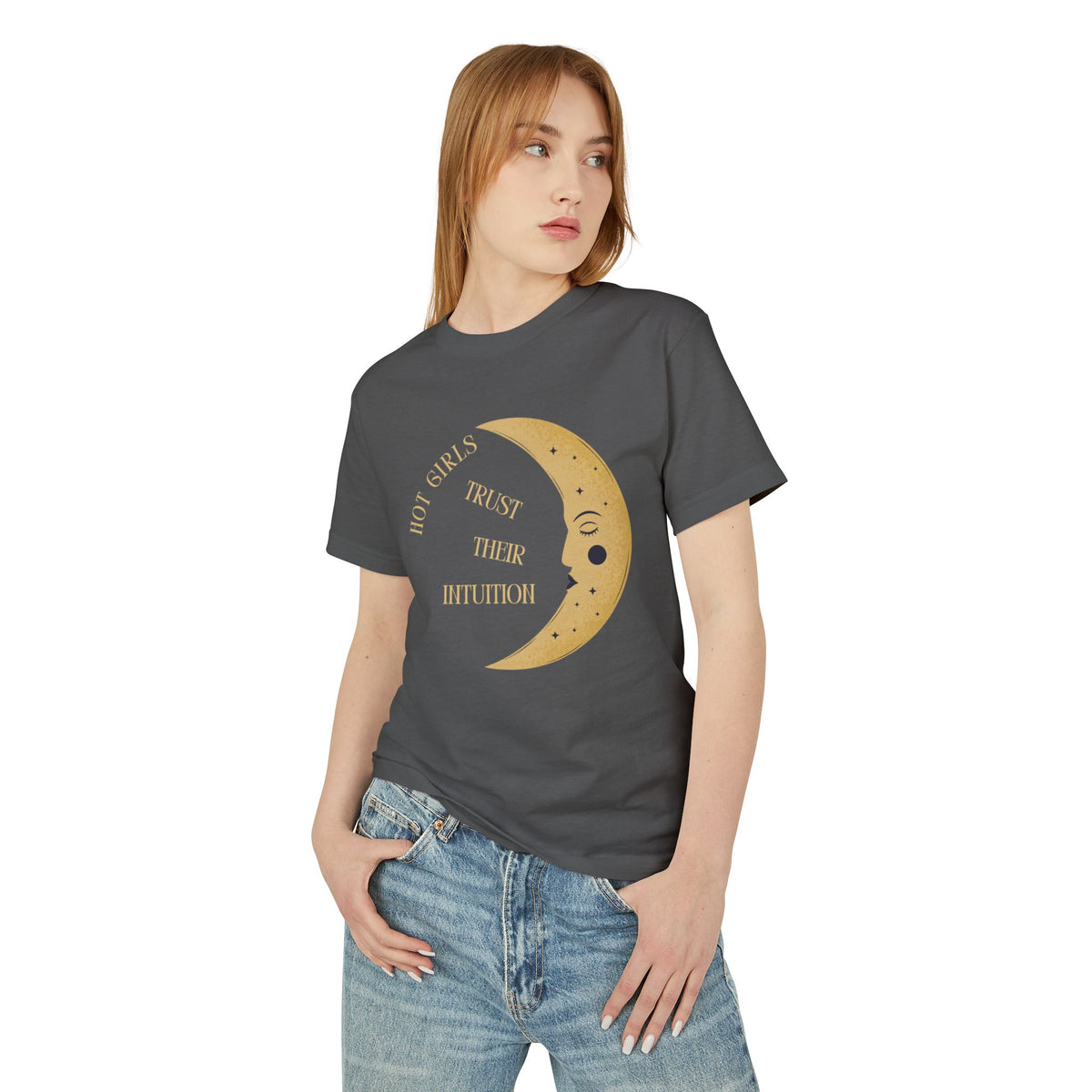 Moon Phase T‑Shirt — Vintage Crescent Moon Graphic Tee