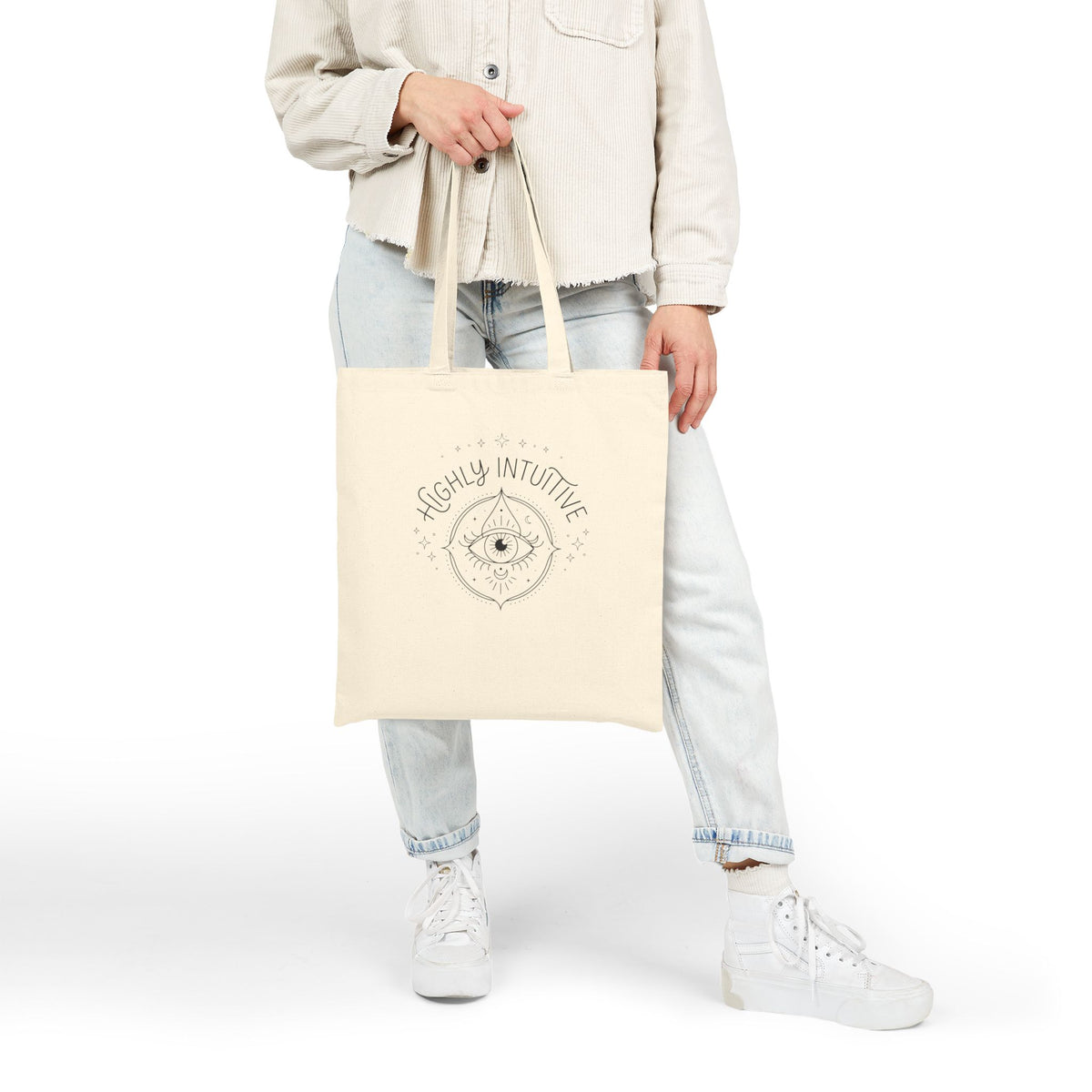 Highly Intuitive Cotton Tote — Mystical Eye Canvas Bag