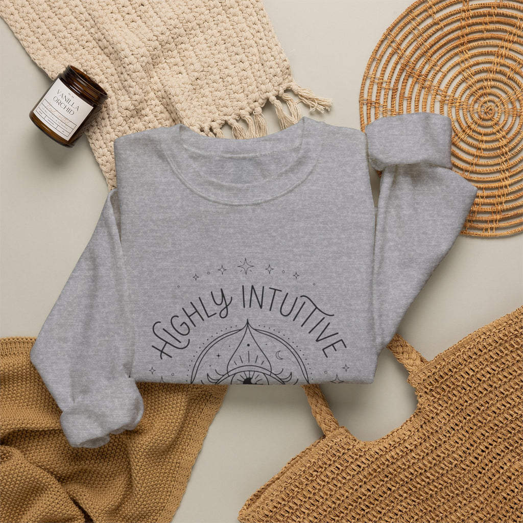 Highly Intuitive Crewneck Sweatshirt — Mystic Eye Graphic
