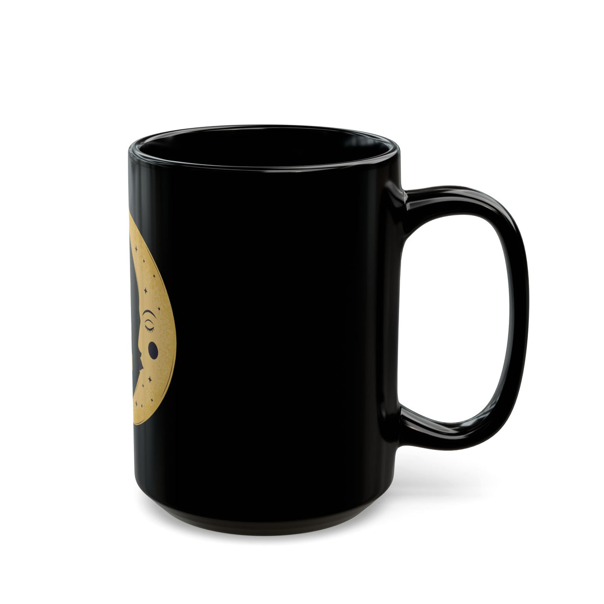 Hot Girls Trust Their Intuition Moon Black Mug (11oz & 15oz)