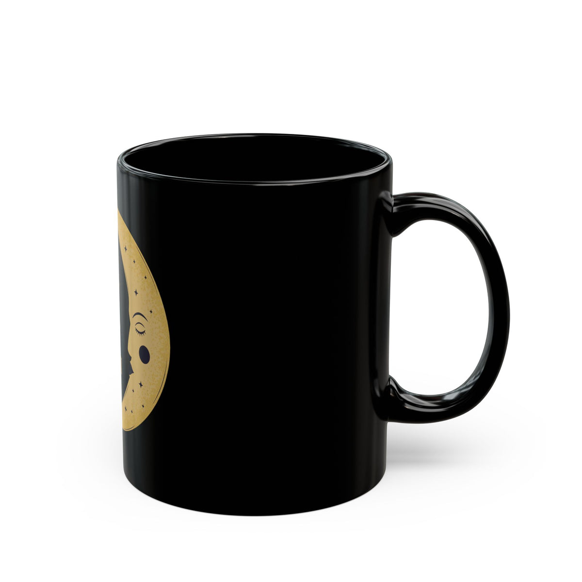 Hot Girls Trust Their Intuition Moon Black Mug (11oz & 15oz)