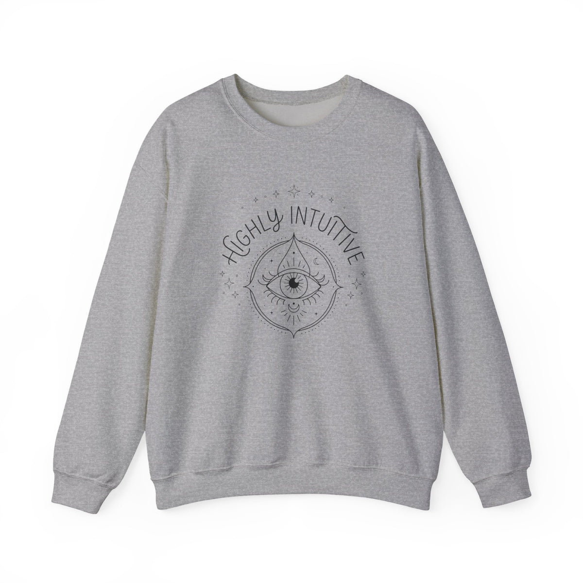 Highly Intuitive Crewneck Sweatshirt — Mystic Eye Graphic