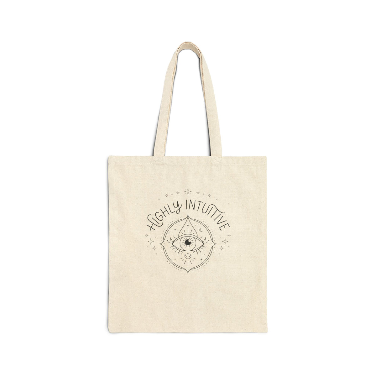 Highly Intuitive Cotton Tote — Mystical Eye Canvas Bag