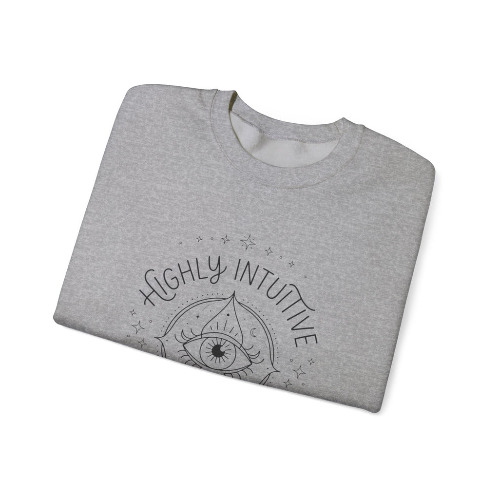 Highly Intuitive Crewneck Sweatshirt — Mystic Eye Graphic