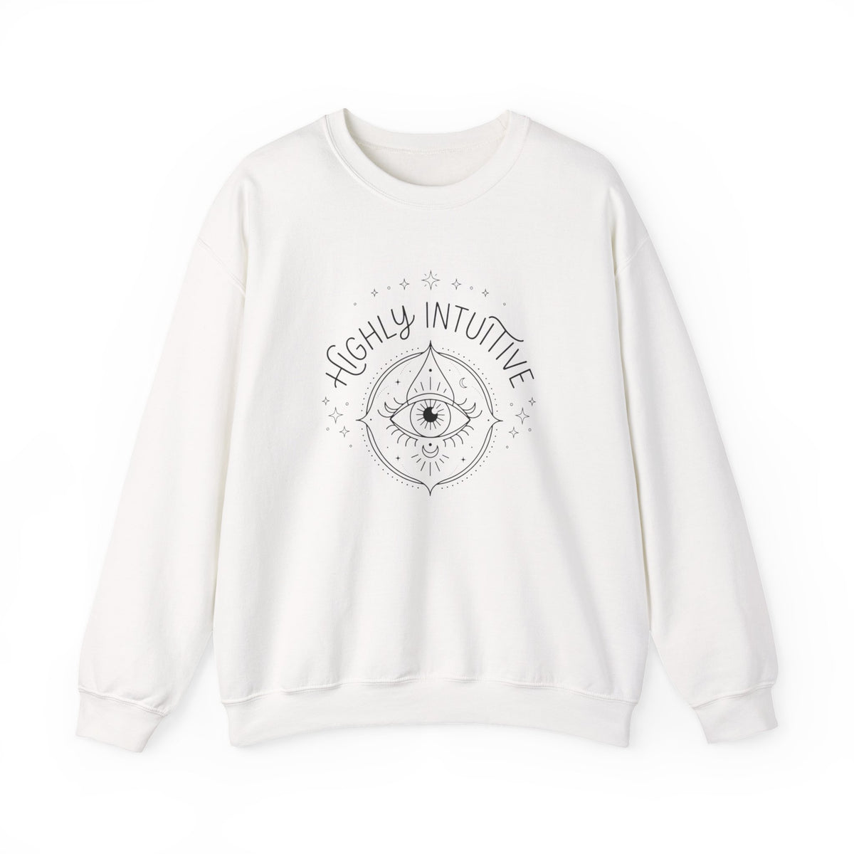 Highly Intuitive Crewneck Sweatshirt — Mystic Eye Graphic