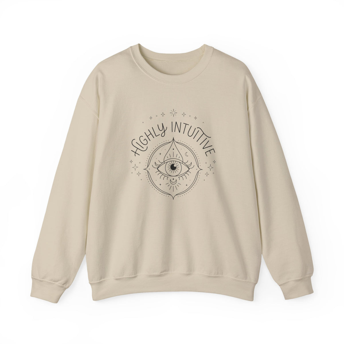 Highly Intuitive Crewneck Sweatshirt — Mystic Eye Graphic