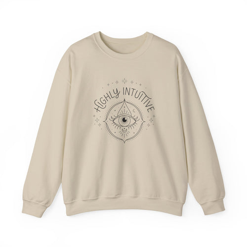 Highly Intuitive Crewneck Sweatshirt — Mystic Eye Graphic