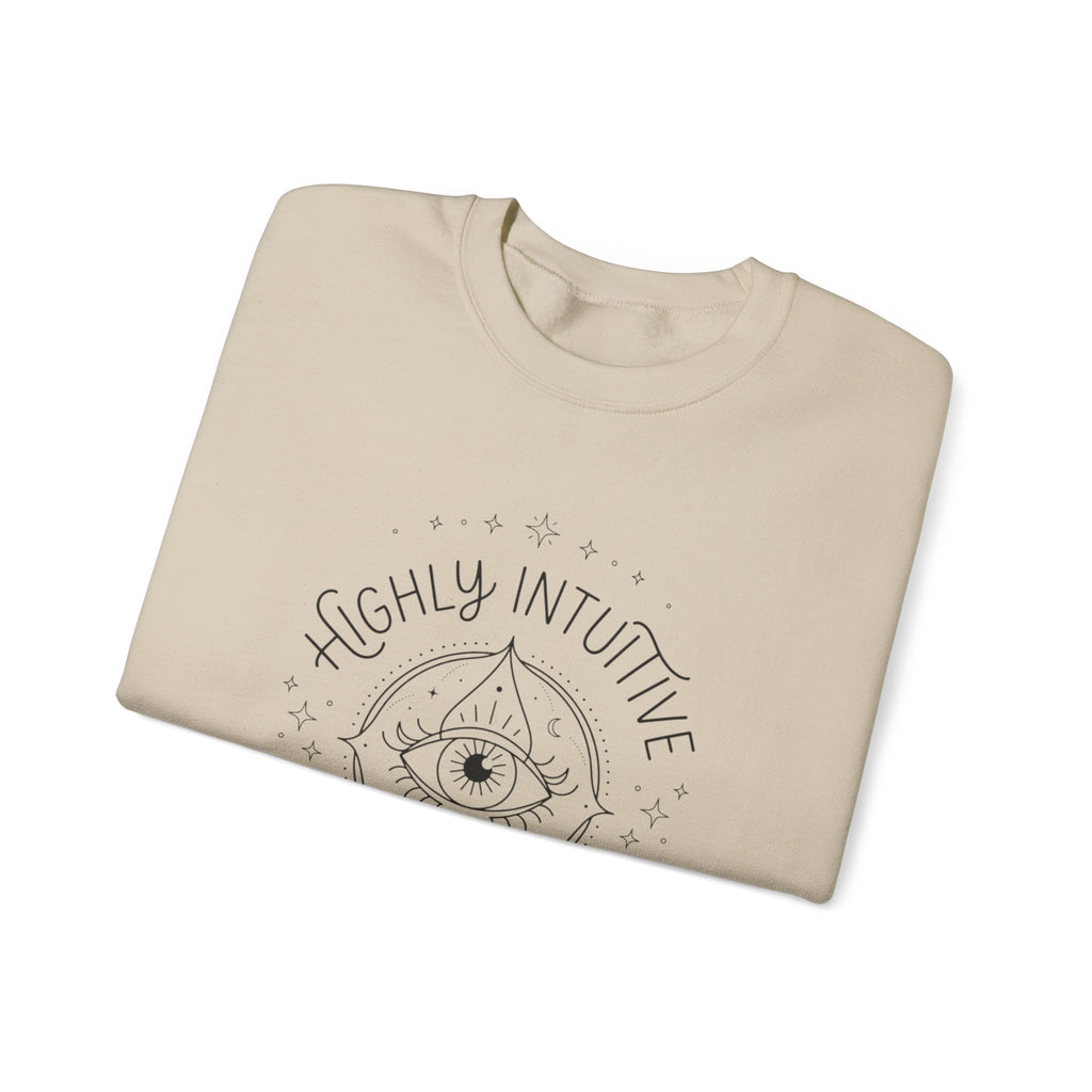Highly Intuitive Crewneck Sweatshirt — Mystic Eye Graphic