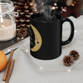 Hot Girls Trust Their Intuition Moon Black Mug (11oz & 15oz)